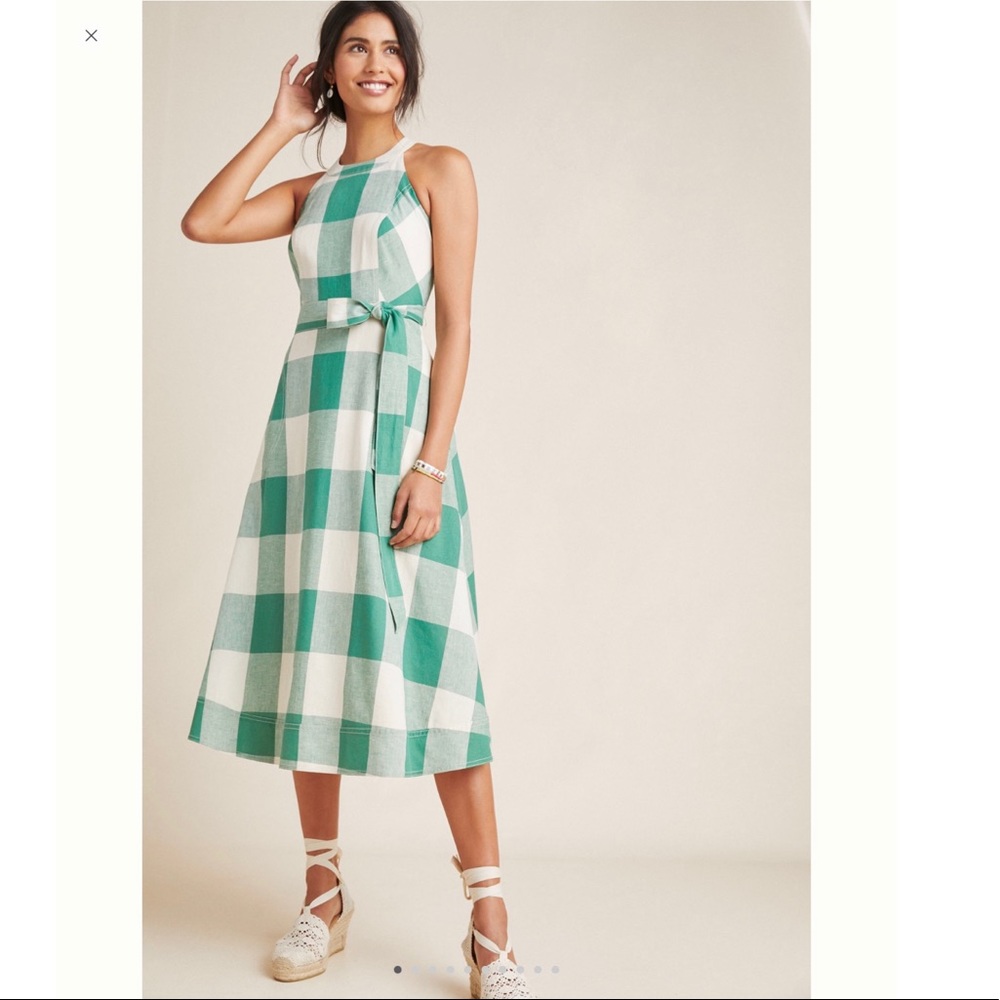 NWT Greta Gingham Dress from Anthropologie